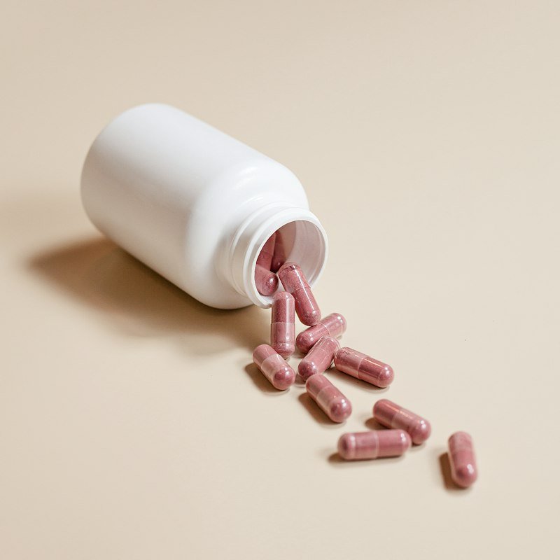Supplement product bottle