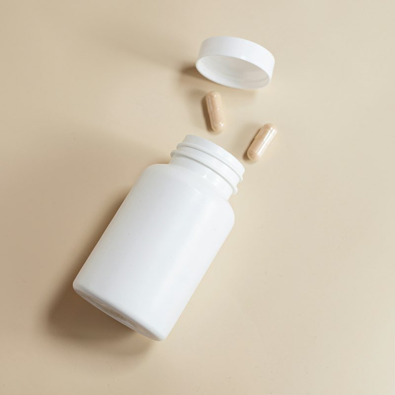 Supplement product bottle