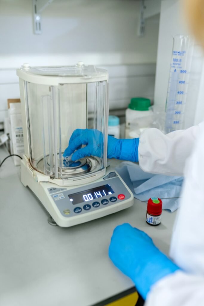 Quality control scientist at work in the laboratory